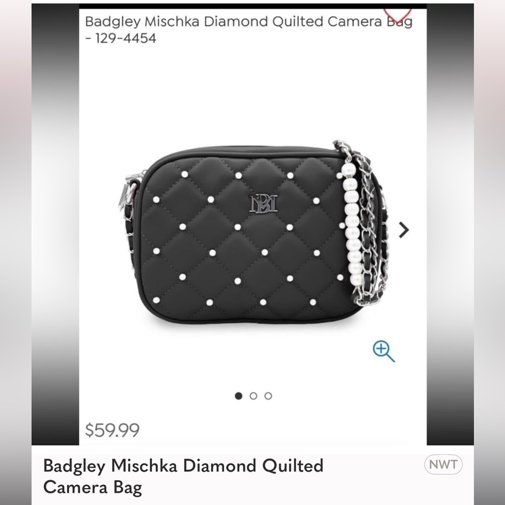 Badgley Mischka Diamond Quilted
Camera Bag
